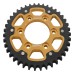 Supersprox - Steel & Aluminum Gold Stealth sprocket, 40T, Chain Size 525, RST-1489-40-GLD Supersprox - Steel & Aluminum Gold Stealth sprocket, 40T, Chain Size 525, RST-1489-40-GLD