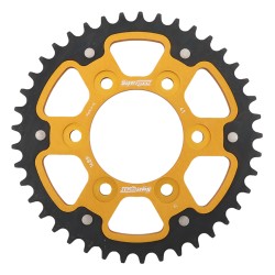 Supersprox - Steel & Aluminum Gold Stealth sprocket, 41T, Chain Size 525, RST-1489-41-GLD