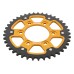 Supersprox - Steel & Aluminum Gold Stealth sprocket, 41T, Chain Size 525, RST-1489-41-GLD Supersprox - Steel & Aluminum Gold Stealth sprocket, 41T, Chain Size 525, RST-1489-41-GLD