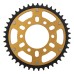 Supersprox - Steel & Aluminum Gold Stealth sprocket, 43T, Chain Size 525, RST-1489-43-GLD Supersprox - Steel & Aluminum Gold Stealth sprocket, 43T, Chain Size 525, RST-1489-43-GLD
