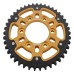 Supersprox - Steel & Aluminum Gold Stealth sprocket, 43T, Chain Size 525, RST-1489-43-GLD Supersprox - Steel & Aluminum Gold Stealth sprocket, 43T, Chain Size 525, RST-1489-43-GLD