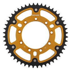 Supersprox - Steel & Aluminum Gold Stealth sprocket, 48T, Chain Size 520, RST-151-48-GLD