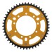 Supersprox - Steel & Aluminum Gold Stealth sprocket, 48T, Chain Size 520, RST-151-48-GLD Supersprox - Steel & Aluminum Gold Stealth sprocket, 48T, Chain Size 520, RST-151-48-GLD