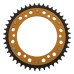 Supersprox - Steel & Aluminum Gold Stealth sprocket, 44T, Chain Size 520, RST-1512-44-GLD Supersprox - Steel & Aluminum Gold Stealth sprocket, 44T, Chain Size 520, RST-1512-44-GLD