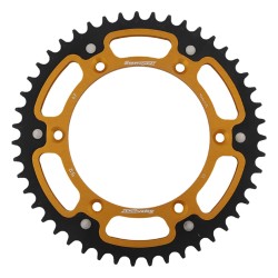 Supersprox - Steel & Aluminum Gold Stealth sprocket, 47T, Chain Size 520, RST-1512-47-GLD