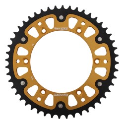 Supersprox - Steel & Aluminum Gold Stealth sprocket, 48T, Chain Size 520, RST-1512-48-GLD