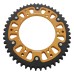 Supersprox - Steel & Aluminum Gold Stealth sprocket, 48T, Chain Size 520, RST-1512-48-GLD Supersprox - Steel & Aluminum Gold Stealth sprocket, 48T, Chain Size 520, RST-1512-48-GLD