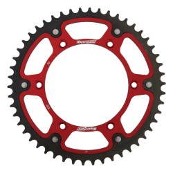 Supersprox - Steel & Aluminum Red Stealth sprocket, 50T, Chain Size 520, RST-1512-50-RED