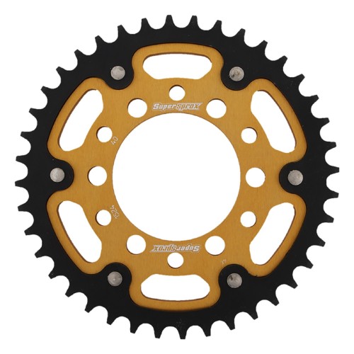 Supersprox - Steel & Aluminum Gold Stealth sprocket, 40T, Chain Size 530, RST-1524-40-GLD