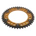 Supersprox - Steel & Aluminum Gold Stealth sprocket, 43T, Chain Size 525, RST-1791-43-GLD Supersprox - Steel & Aluminum Gold Stealth sprocket, 43T, Chain Size 525, RST-1791-43-GLD