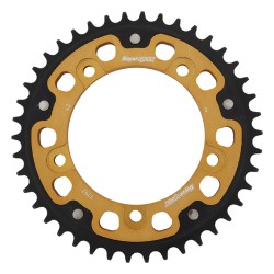Supersprox - Steel & Aluminum Gold Stealth sprocket, 42T, Chain Size 525, RST-1792-42-GLD