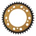 Supersprox - Steel & Aluminum Gold Stealth sprocket, 42T, Chain Size 525, RST-1792-42-GLD Supersprox - Steel & Aluminum Gold Stealth sprocket, 42T, Chain Size 525, RST-1792-42-GLD