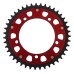 Supersprox - Steel & Aluminum Red Stealth sprocket, 43T, Chain Size 525, RST-1792-43-RED Supersprox - Steel & Aluminum Red Stealth sprocket, 43T, Chain Size 525, RST-1792-43-RED