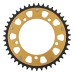 Supersprox - Steel & Aluminum Gold Stealth sprocket, 43T, Chain Size 520, RST-1793-43-GLD Supersprox - Steel & Aluminum Gold Stealth sprocket, 43T, Chain Size 520, RST-1793-43-GLD
