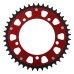 Supersprox - Steel & Aluminum Red Stealth sprocket, 43T, Chain Size 520, RST-1793-43-RED Supersprox - Steel & Aluminum Red Stealth sprocket, 43T, Chain Size 520, RST-1793-43-RED