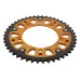 Supersprox - Steel & Aluminum Gold Stealth sprocket, 46T, Chain Size 530, RST-1800-46-GLD Supersprox - Steel & Aluminum Gold Stealth sprocket, 46T, Chain Size 530, RST-1800-46-GLD
