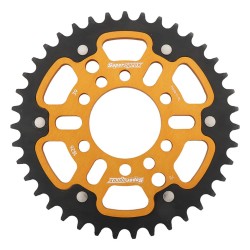 Supersprox - Steel & Aluminum Gold Stealth sprocket, 39T, Chain Size 520, RST-1826-39-GLD