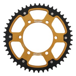 Supersprox - Steel & Aluminum Gold Stealth sprocket, 47T, Chain Size 525, RST-2012-47-GLD