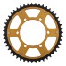 Supersprox - Steel & Aluminum Gold Stealth sprocket, 47T, Chain Size 525, RST-2012-47-GLD Supersprox - Steel & Aluminum Gold Stealth sprocket, 47T, Chain Size 525, RST-2012-47-GLD