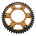 Supersprox - Steel & Aluminum Gold Stealth sprocket, 47T, Chain Size 525, RST-2012-47-GLD Supersprox - Steel & Aluminum Gold Stealth sprocket, 47T, Chain Size 525, RST-2012-47-GLD