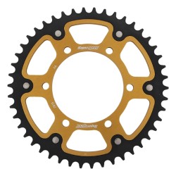 Supersprox - Steel & Aluminum Gold Stealth sprocket, 46T, Chain Size 520, RST-2013-46-GLD