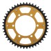 Supersprox - Steel & Aluminum Gold Stealth sprocket, 46T, Chain Size 520, RST-2013-46-GLD Supersprox - Steel & Aluminum Gold Stealth sprocket, 46T, Chain Size 520, RST-2013-46-GLD