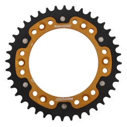 Supersprox - Steel & Aluminum Gold Stealth sprocket, 40T, Chain Size 520, RST-210-40-GLD
