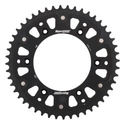 Supersprox - Steel & Aluminum Black Stealth sprocket, 48T, Chain Size 520, RST-210-48-BLK