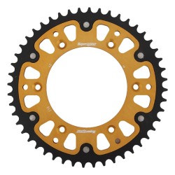 Supersprox - Steel & Aluminum Gold Stealth sprocket, 48T, Chain Size 520, RST-210-48-GLD