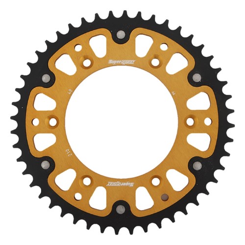 Supersprox - Steel & Aluminum Gold Stealth sprocket, 48T, Chain Size 520, RST-210-48-GLD