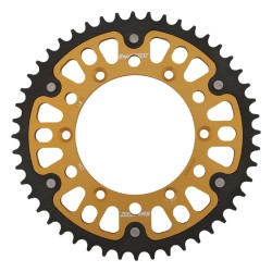 Supersprox - Steel & Aluminum Gold Stealth sprocket, 48T, Chain Size 520, RST-224-48-GLD