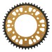 Supersprox - Steel & Aluminum Gold Stealth sprocket, 48T, Chain Size 520, RST-224-48-GLD Supersprox - Steel & Aluminum Gold Stealth sprocket, 48T, Chain Size 520, RST-224-48-GLD