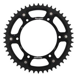 Supersprox - Steel & Aluminum Black Stealth sprocket, 48T, Chain Size 520, RST-245-48-BLK