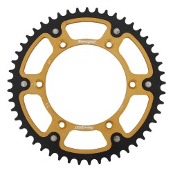 Supersprox - Steel & Aluminum Gold Stealth sprocket, 49T, Chain Size 520, RST-245-49-GLD
