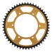 Supersprox - Steel & Aluminum Gold Stealth sprocket, 51T, Chain Size 520, RST-245-51-GLD Supersprox - Steel & Aluminum Gold Stealth sprocket, 51T, Chain Size 520, RST-245-51-GLD