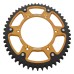 Supersprox - Steel & Aluminum Gold Stealth sprocket, 51T, Chain Size 520, RST-245-51-GLD Supersprox - Steel & Aluminum Gold Stealth sprocket, 51T, Chain Size 520, RST-245-51-GLD