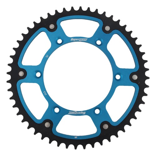 Supersprox - Steel & Aluminum Blue Stealth sprocket, 52T, Chain Size 520, RST-245-52-BLU