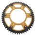 Supersprox - Steel & Aluminum Gold Stealth sprocket, 52T, Chain Size 520, RST-245-52-GLD Supersprox - Steel & Aluminum Gold Stealth sprocket, 52T, Chain Size 520, RST-245-52-GLD