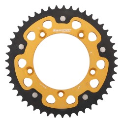 Supersprox - Steel & Aluminum Gold Stealth sprocket, 47T, Chain Size 420, RST-4-47-GLD
