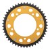 Supersprox - Steel & Aluminum Gold Stealth sprocket, 47T, Chain Size 420, RST-4-47-GLD Supersprox - Steel & Aluminum Gold Stealth sprocket, 47T, Chain Size 420, RST-4-47-GLD