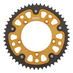 Supersprox - Steel & Aluminum Gold Stealth sprocket, 51T, Chain Size 420, RST-4-51-GLD