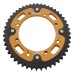 Supersprox - Steel & Aluminum Gold Stealth sprocket, 48T, Chain Size 420, RST-455-48-GLD Supersprox - Steel & Aluminum Gold Stealth sprocket, 48T, Chain Size 420, RST-455-48-GLD