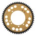 Supersprox - Steel & Aluminum Gold Stealth sprocket, 54T, Chain Size 420, RST-457-54-GLD Supersprox - Steel & Aluminum Gold Stealth sprocket, 54T, Chain Size 420, RST-457-54-GLD