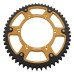 Supersprox - Steel & Aluminum Gold Stealth sprocket, 53T, Chain Size 520, RST-460-53-GLD Supersprox - Steel & Aluminum Gold Stealth sprocket, 53T, Chain Size 520, RST-460-53-GLD