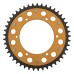 Supersprox - Steel & Aluminum Gold Stealth sprocket, 45T, Chain Size 520, RST-475-45-GLD Supersprox - Steel & Aluminum Gold Stealth sprocket, 45T, Chain Size 520, RST-475-45-GLD