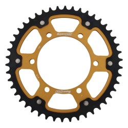 Supersprox - Steel & Aluminum Gold Stealth sprocket, 46T, Chain Size 530, RST-479-46-GLD