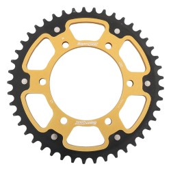 Supersprox - Steel & Aluminum Gold Stealth sprocket, 45T, Chain Size 525, RST-480-45-GLD