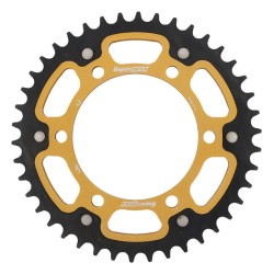Supersprox - Steel & Aluminum Gold Stealth sprocket, 42T, Chain Size 520, RST-486-42-GLD