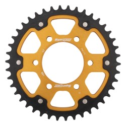 Supersprox - Steel & Aluminum Gold Stealth sprocket, 42T, Chain Size 530, RST-488-42-GLD