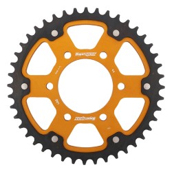 Supersprox - Steel & Aluminum Gold Stealth sprocket, 44T, Chain Size 530, RST-488-44-GLD